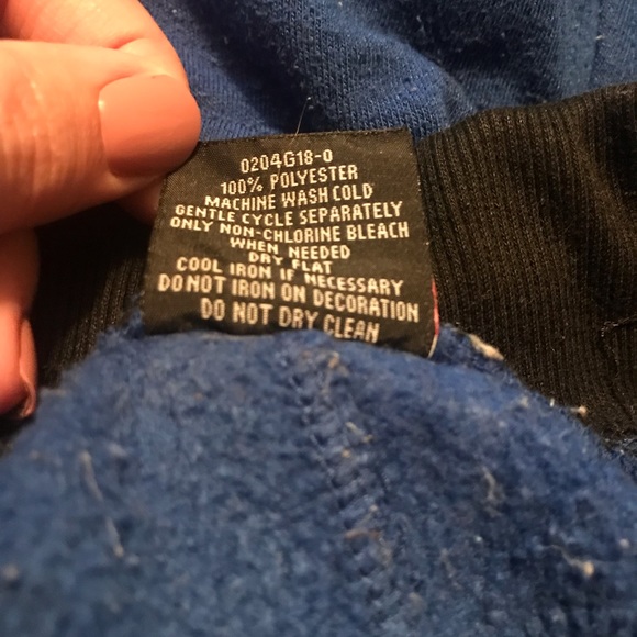 Blue Southpole Athleisure Sweatpants Style Shorts with Elastic Waist and Pockets - Picture 5 of 6